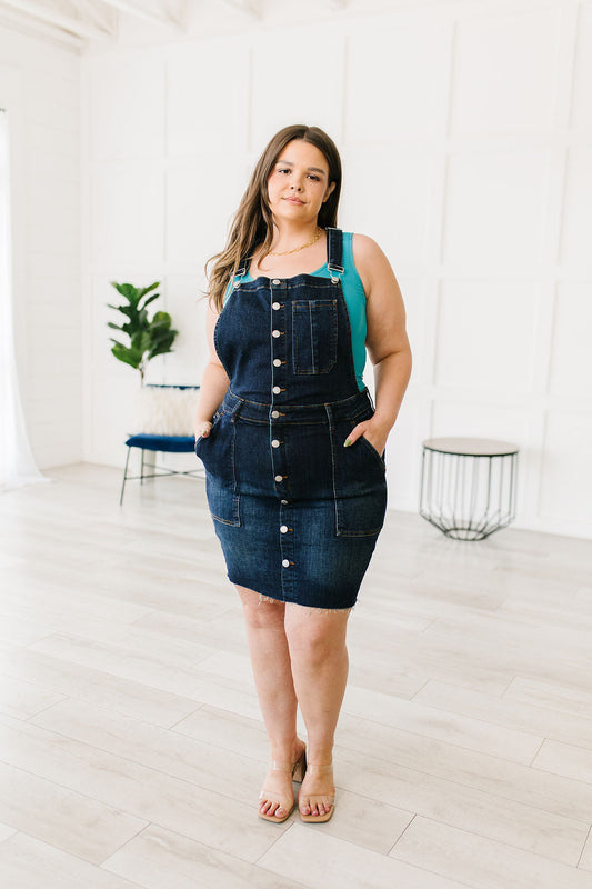 Judy Blue -Agnes Denim Overall Dress