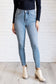 Judy Blue -Justine High Rise Control Top Contrast Wash Skinny Jeans