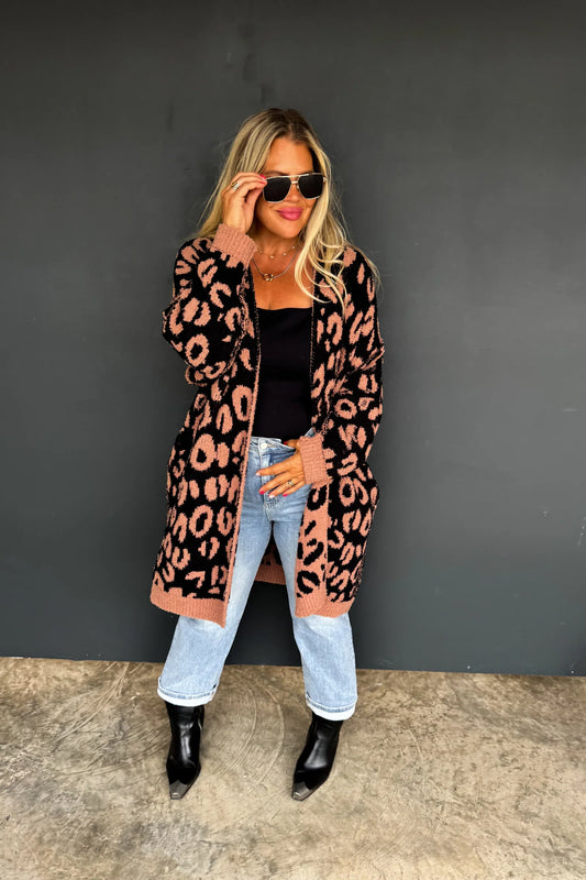 Cheetah Cloud Cardigan