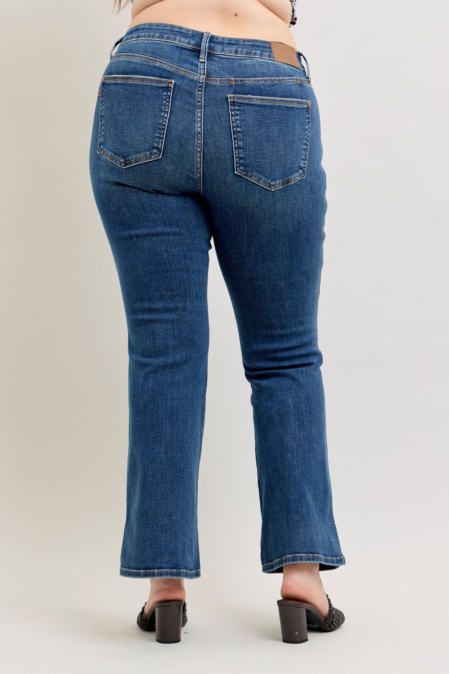 Judy Blue - Casey Mid Rise Bootcut with Cell Phone Back Pocket & Slit