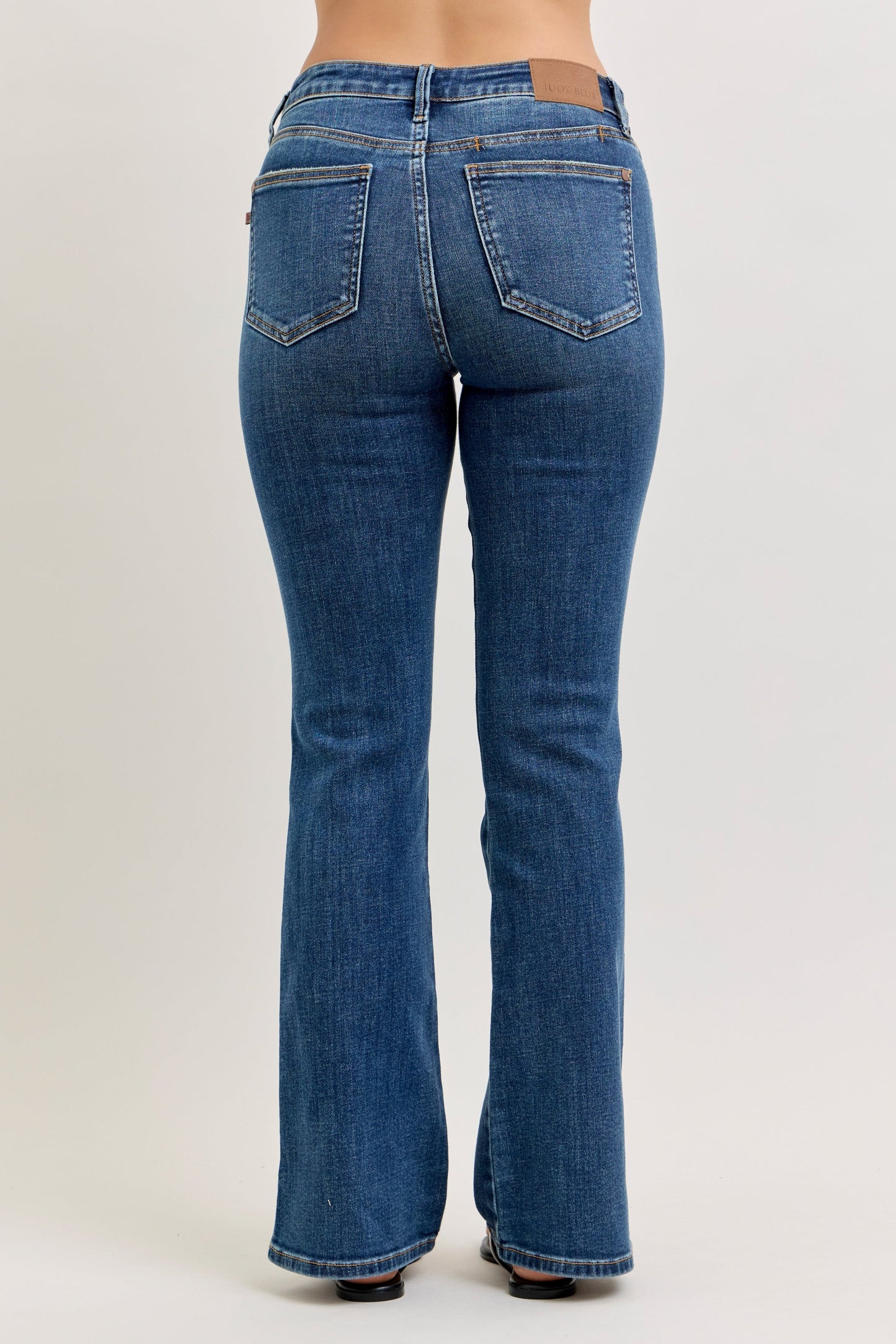 Judy Blue - Casey Mid Rise Bootcut with Cell Phone Back Pocket & Slit