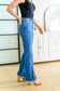 Judy Blue -Caitlin High Rise Split Hem Straight Jeans