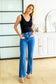 Judy Blue -Caitlin High Rise Split Hem Straight Jeans