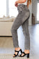 Judy Blue -Charlotte High Rise Stone Wash Slim Jeans in Gray