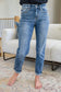 Judy Blue -Corey Hi Rise Bleach Splash Boyfriend Jeans