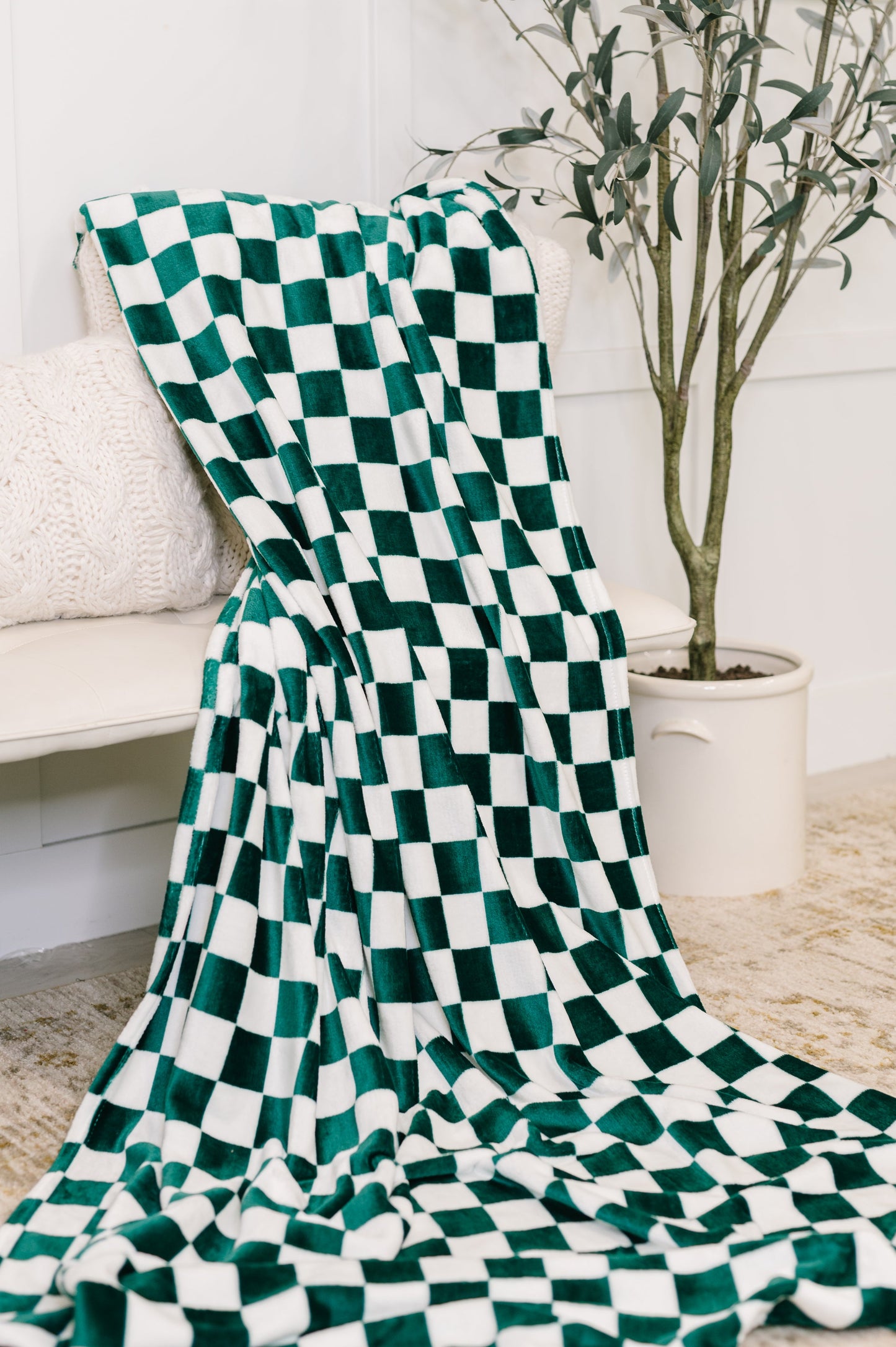 Emerald City Checkered Blanket