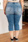 Judy Blue -Emily High Rise Cool Denim Pull On Capri Jeans