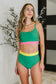 Fiji Color Block Swim Top