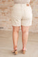 Judy Blue -Greta High Rise Garment Dyed Shorts in Bone
