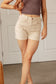 Judy Blue -Greta High Rise Garment Dyed Shorts in Bone