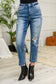 Judy Blue -Harley Distressed Ankle Hem Jeans