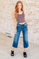 Judy Blue -Hayes High Rise Wide Leg Crop Jeans