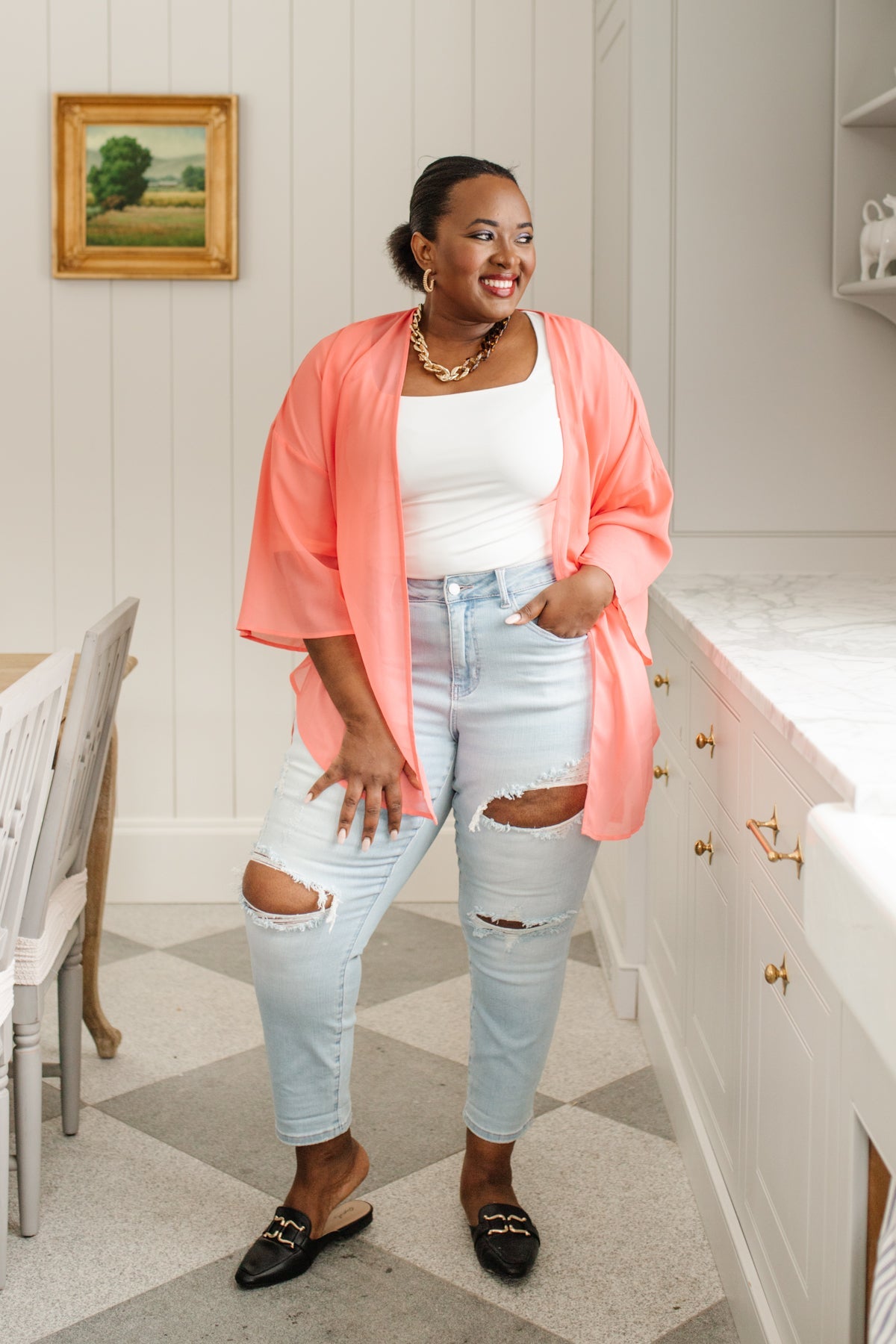 Judy Blue -Super Light Destroyed Boyfriend Jeans