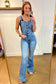 Judy Blue -Izzy Control Top Retro Flare Overalls