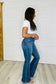 Judy Blue -Ariana High Rise Double Button Waistband Flare Jeans