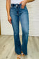 Judy Blue -Ariana High Rise Double Button Waistband Flare Jeans