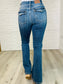 Judy Blue -Ariana High Rise Double Button Waistband Flare Jeans