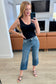 Judy Blue -Hayes High Rise Wide Leg Crop Jeans