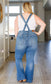 Judy Blue -Izzy Control Top Retro Flare Overalls
