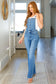 Judy Blue -Izzy Control Top Retro Flare Overalls
