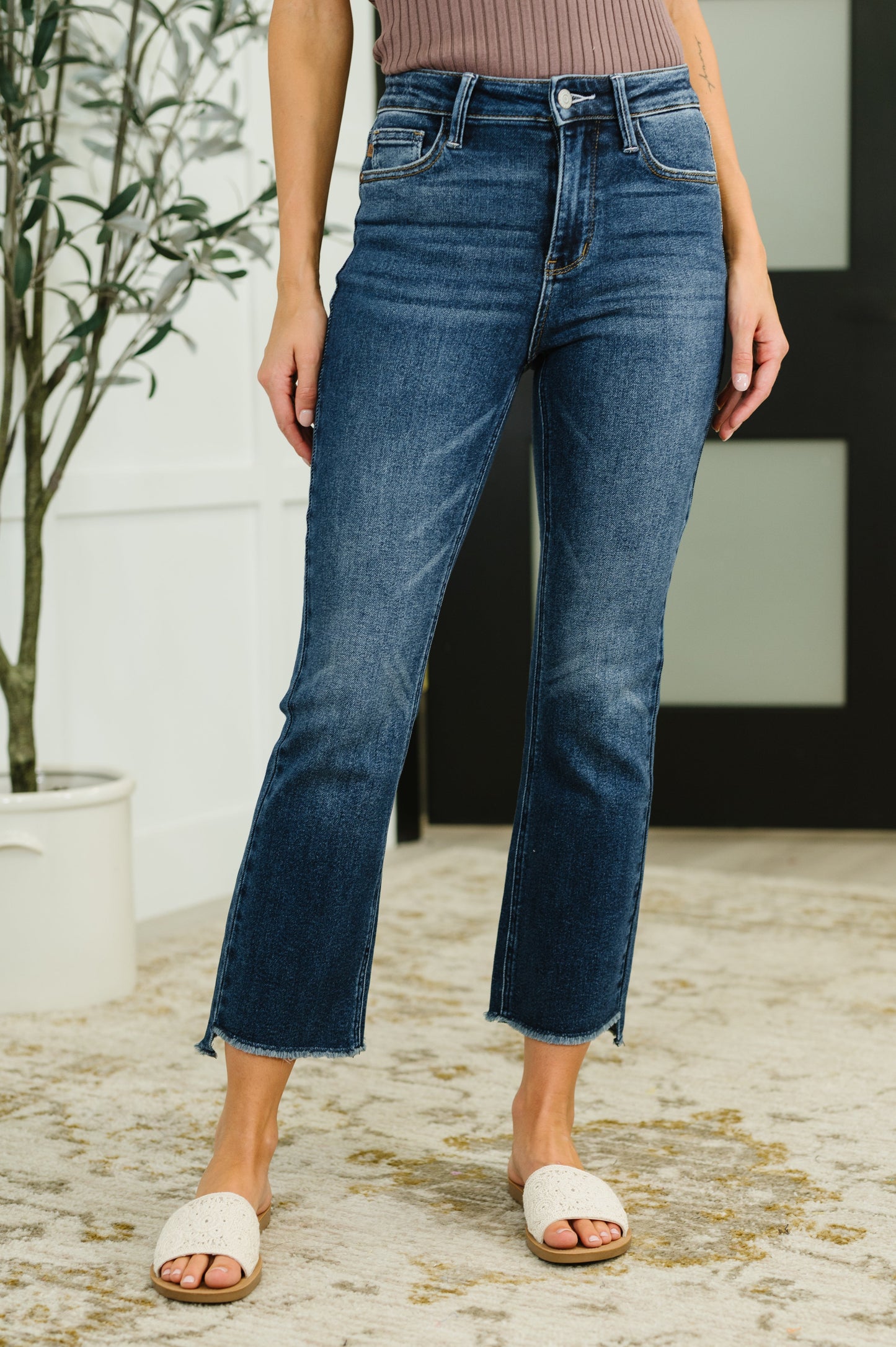 Judy Blue -Nova High Waist Dark Wash Kick Flare