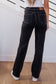 Judy Blue -Joan High Rise Control Top Straight Jeans in Washed Black
