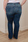 Judy Blue -Josephine Mid Rise Raw Hem Bootcut Jeans
