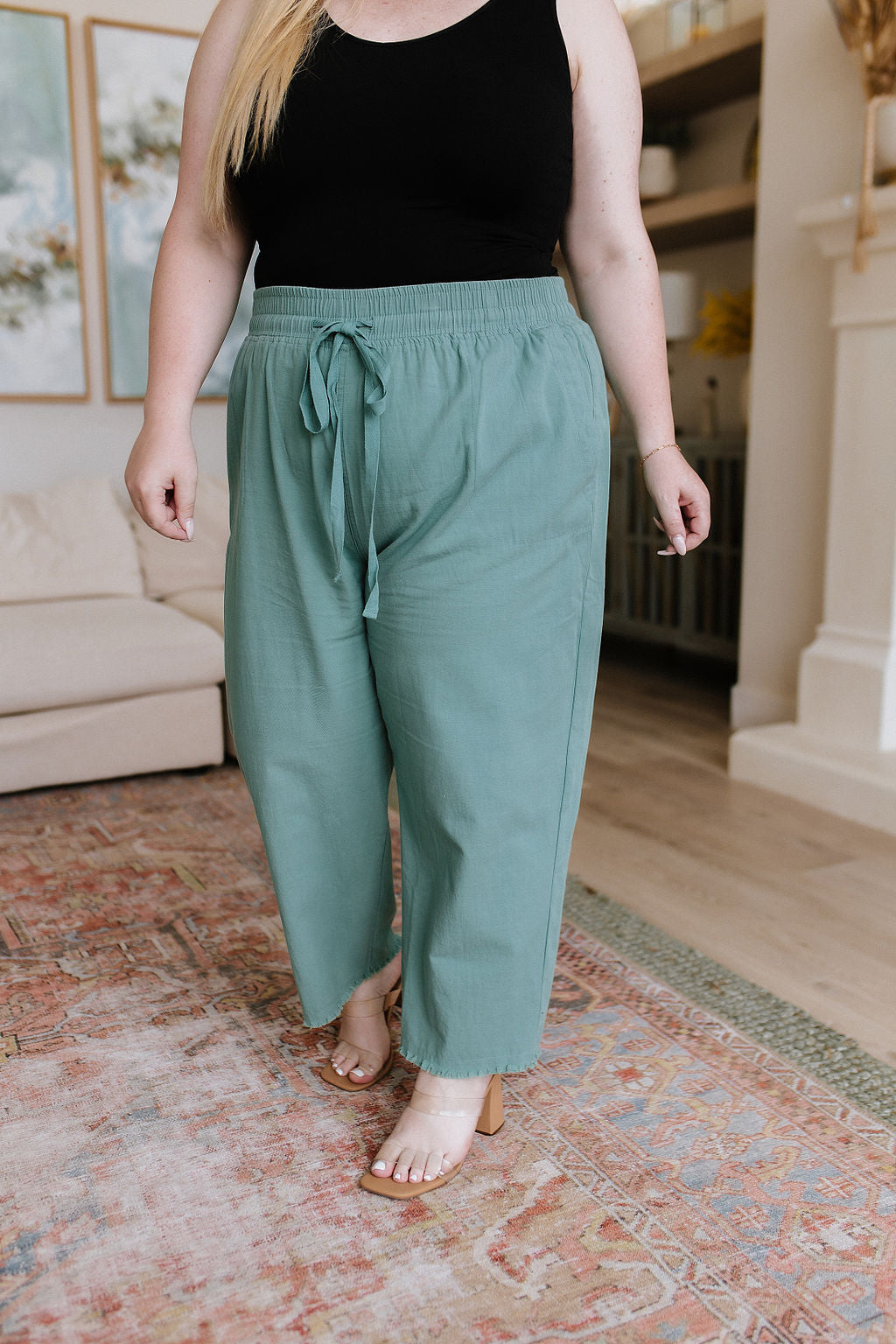 Judy Blue -Love Me Dearly High Waisted Pants in Jade