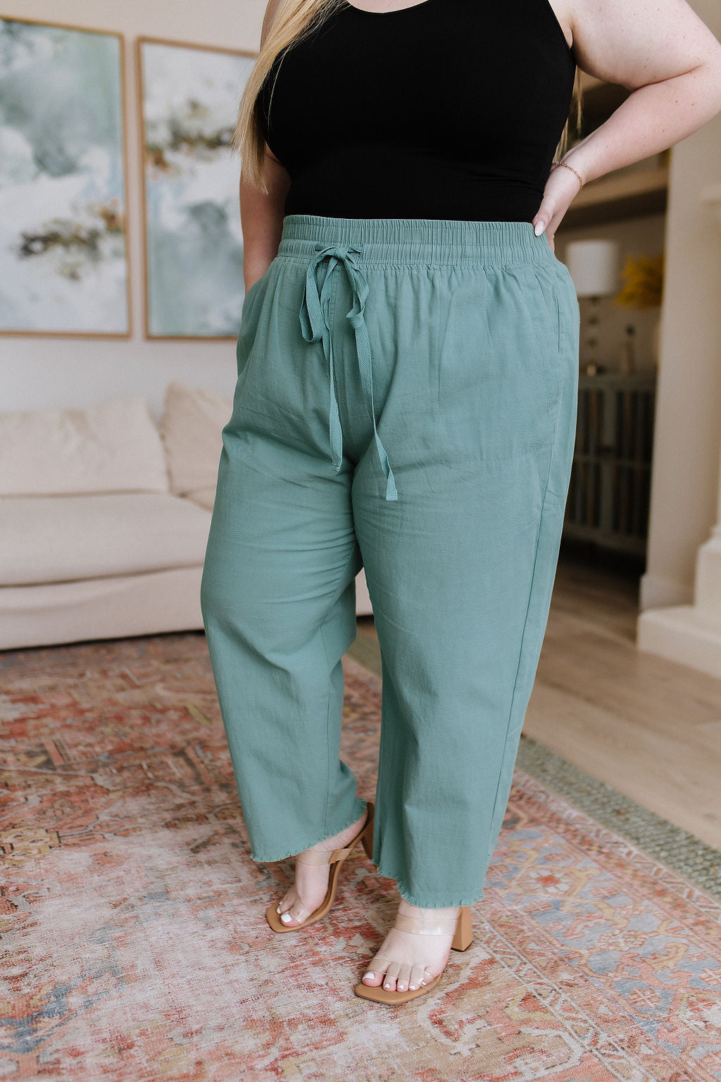 Judy Blue -Love Me Dearly High Waisted Pants in Jade