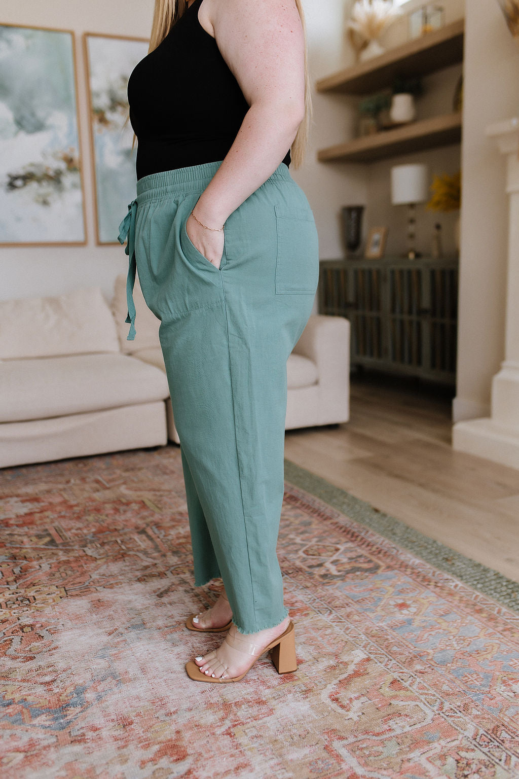 Judy Blue -Love Me Dearly High Waisted Pants in Jade