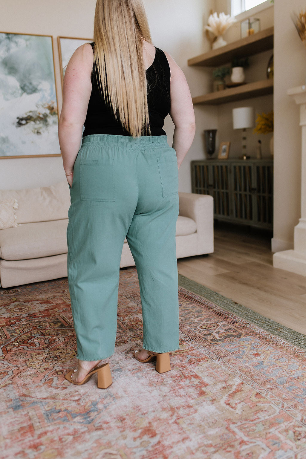 Judy Blue -Love Me Dearly High Waisted Pants in Jade