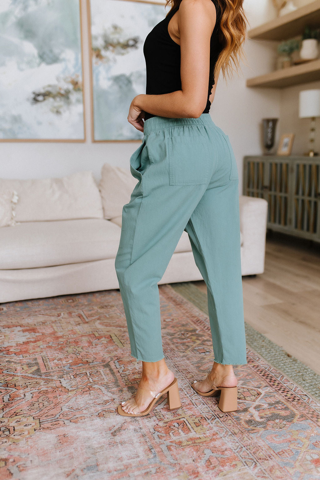 Judy Blue -Love Me Dearly High Waisted Pants in Jade