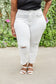 Judy Blue -Mid-Rise Boyfriend Destroyed White Jeans