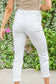 Judy Blue -Mid-Rise Boyfriend Destroyed White Jeans