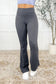 Motion Mastery Flared Yoga Pants in Titanium