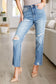 Judy Blue -Nora High Rise Rigid Magic Destroy Slim Straight Jeans