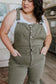 Judy Blue -Olivia Control Top Release Hem Overalls in Olive