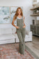 Judy Blue -Olivia Control Top Release Hem Overalls in Olive