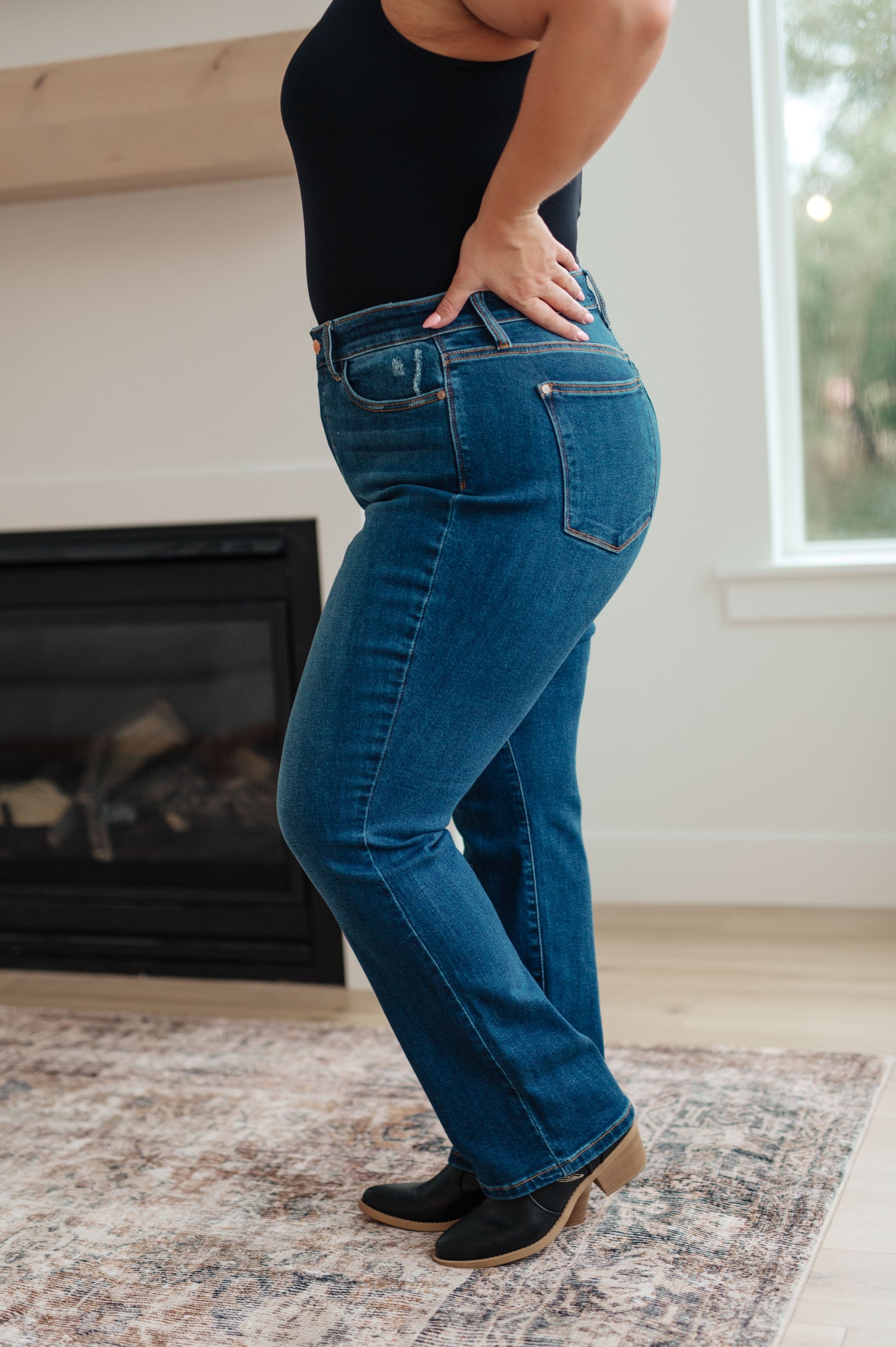 Judy Blue -Pippa High Rise Button Fly Dad Jeans
