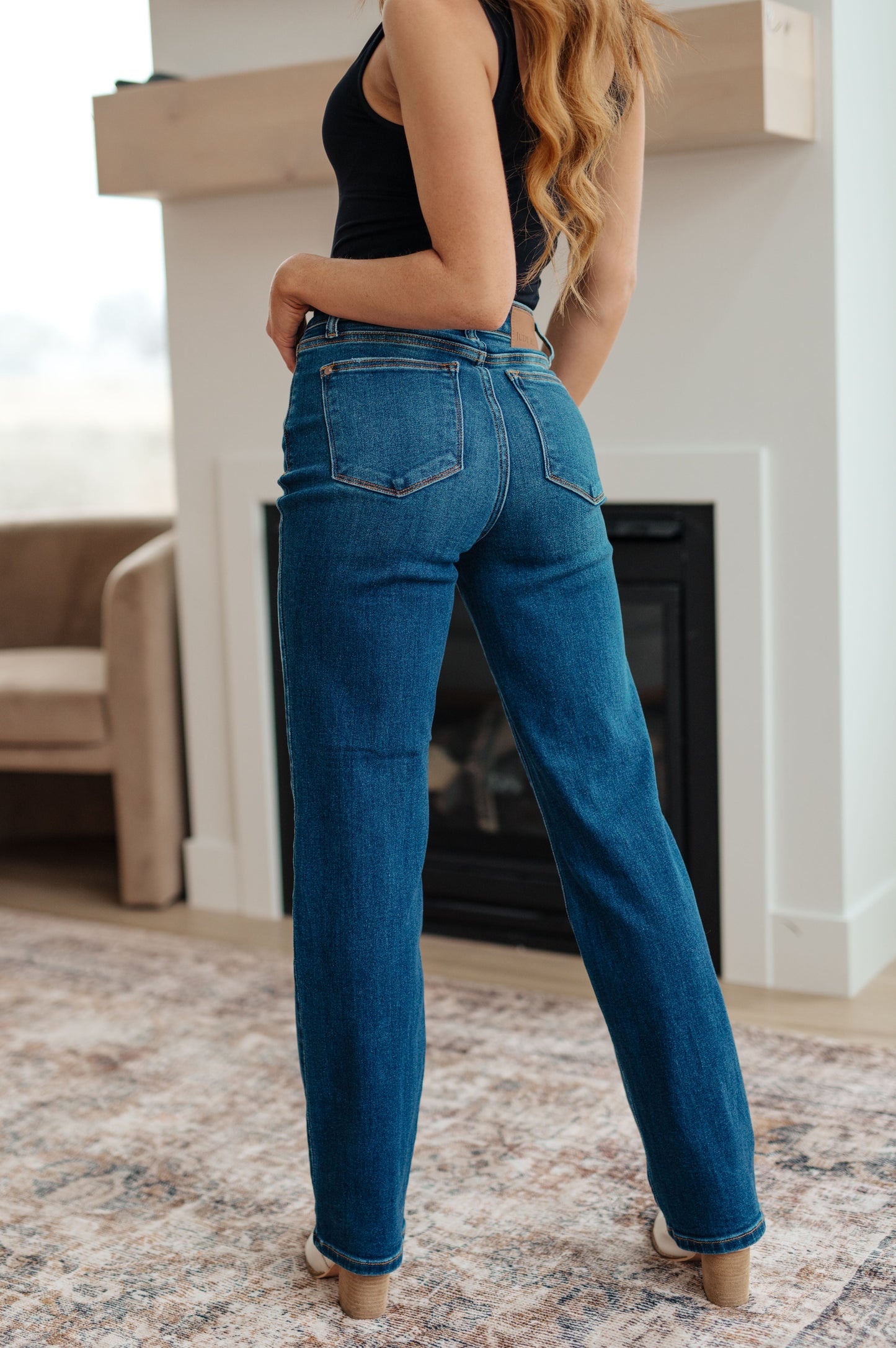 Judy Blue -Pippa High Rise Button Fly Dad Jeans