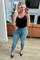 Judy Blue -Sherry Mid Rise Release Waistband Detail Skinny