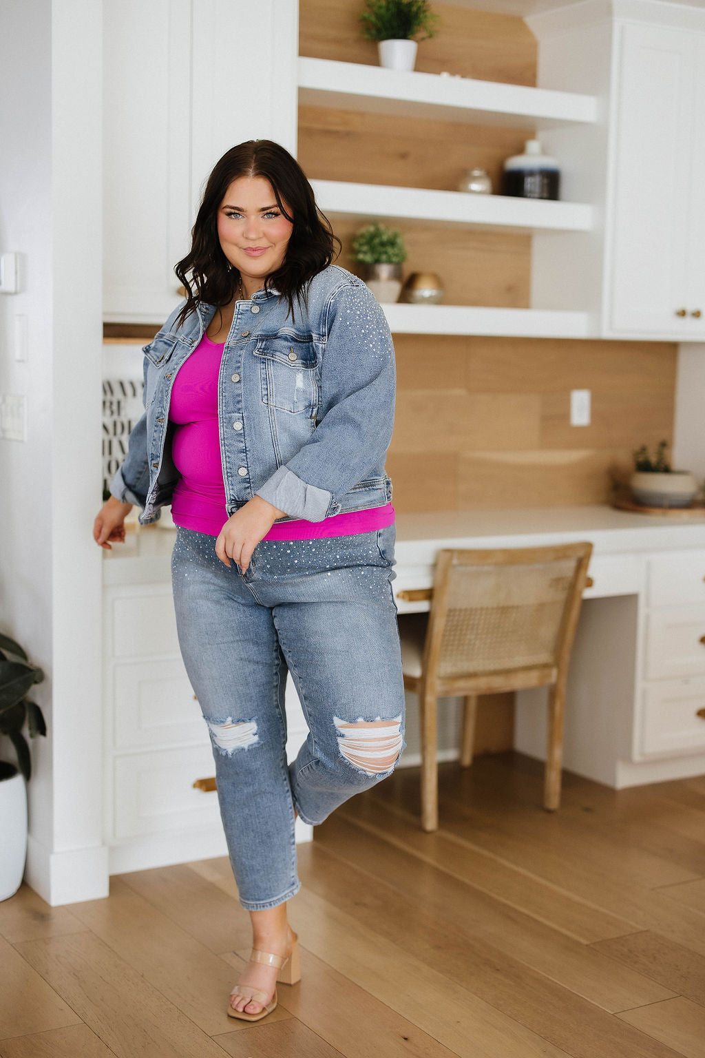 Judy Blue -Reese Rhinestone Slim Fit Jeans